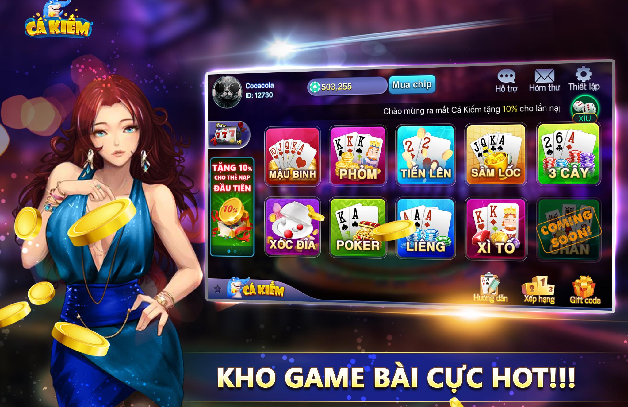 Game Bai Ca Kiem - Danh bai doi thuong 2017