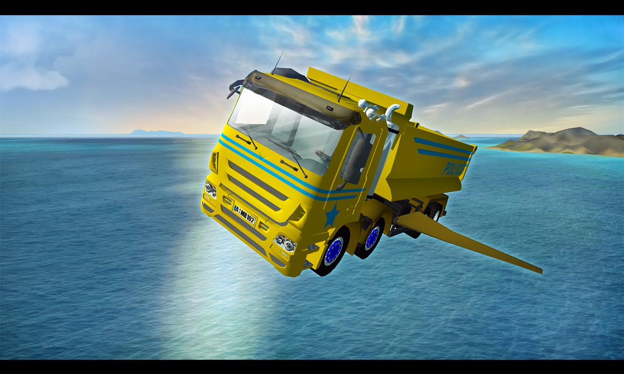Game of Flying : Police Truck
