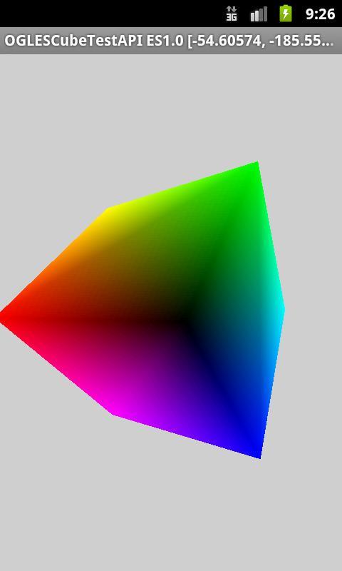 OpenGL ES Cube Test API